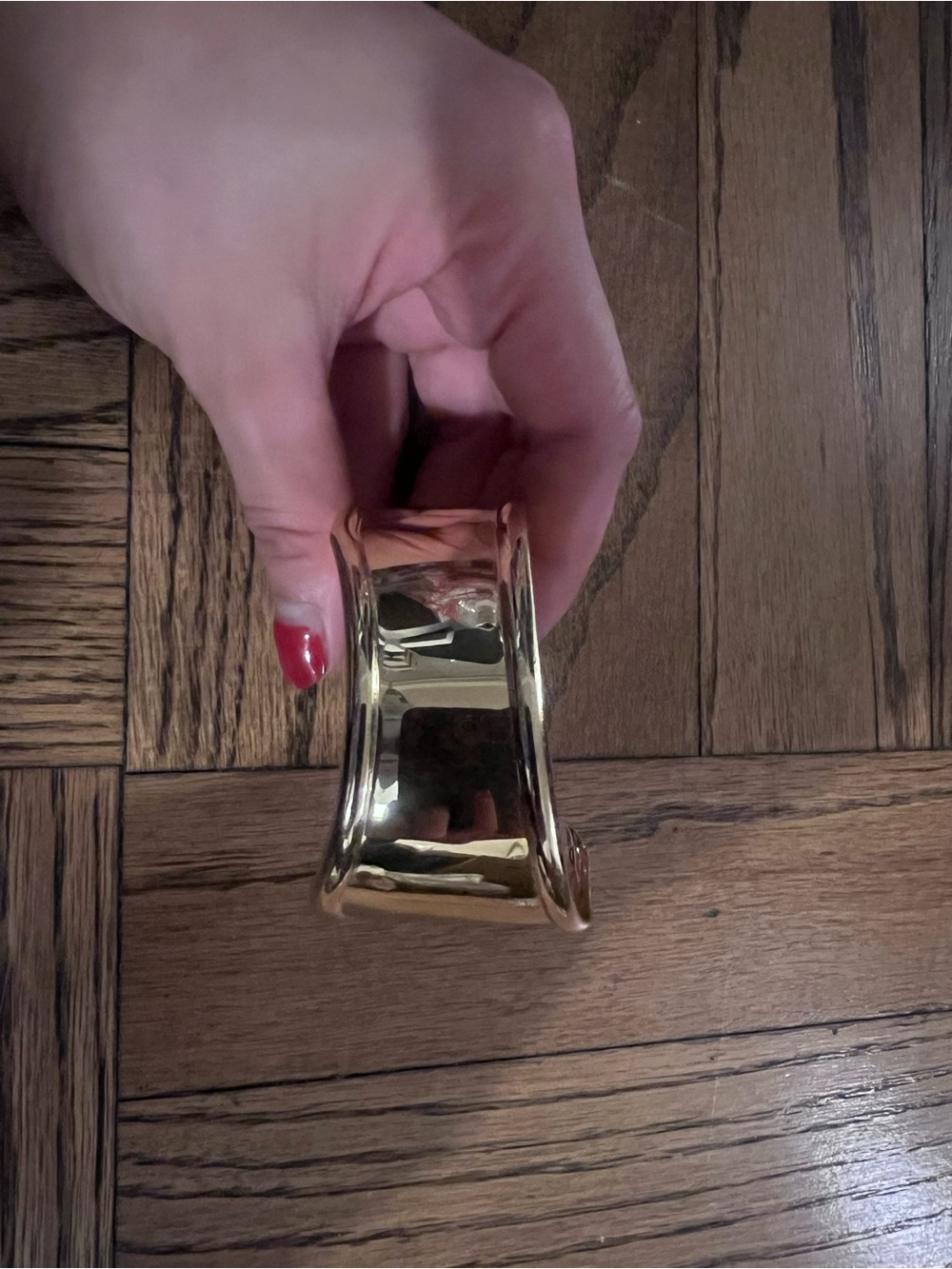 Gold color cuff bracelet